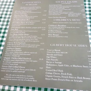 Menu - Lunch
