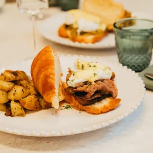 a plate of food on a table