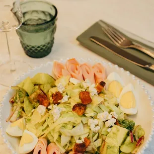 a plate of food on a table