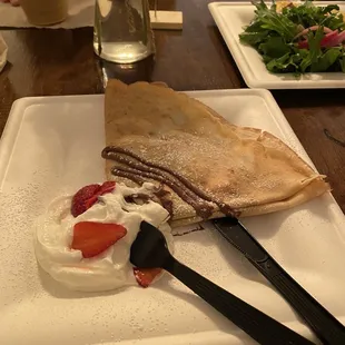 Strawberry and Nutella crepe