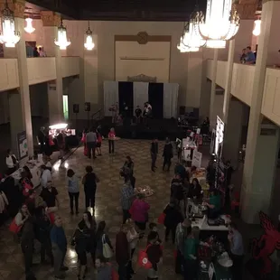 Drum circle on the stag right now. Samples of food from a wide variety of restaurants and food trucks. Yum!