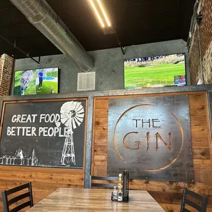 Great decor on the walls! Great food, better people!