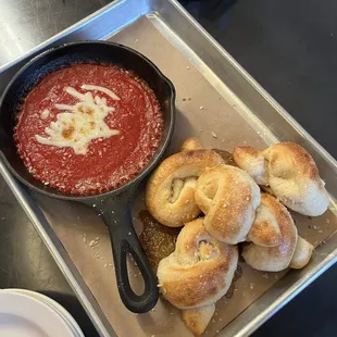 Garlic Knots (5) not as described on menu but delicious