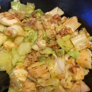 Galam Plee Pad Nam Pla - Thai Cabbage