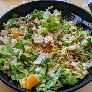 Asian Salad after a few bites. Pretty huge! Very tasty.