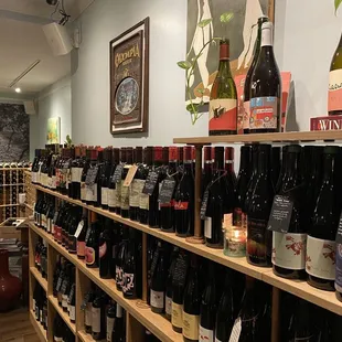 A small part of their wine offerings.