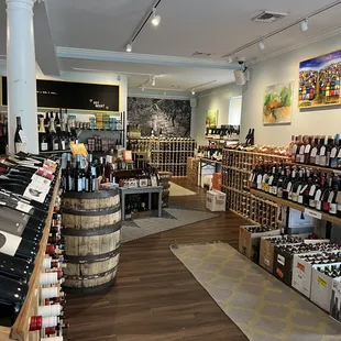 Upstairs wine galore!