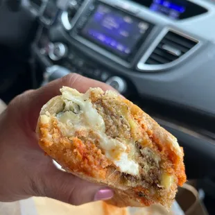 Eggplant Parmigiana sandwich, scrumptious and delicious!