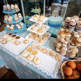 Mini pie setup at our children's bday party