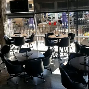The Patio is just outside the door facing TGL original location