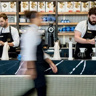 Craft coffee from Onyx Coffee Lab perfectly brewed with state-of-the art Modbar equipment.