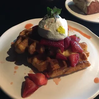 Strawberry Lemon Waffles