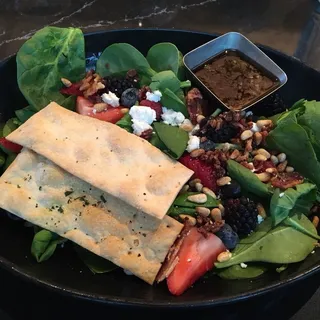 Berry Bacon Spinach Salad
