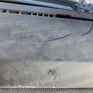 The dashboard crack after windshield repair