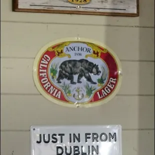 Beer lovers rejoice!  There are plenty of posters on the patio to remind you you're in a "beer friendly" place.