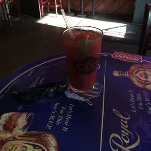 Spicy Bloody Mary drink very good