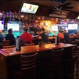 To enhance the "sports bar" feel to the lounge, there are television monitors, what at the time of my visit, were tuned to a baseball game.