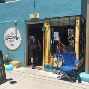 Store front on the grand opening