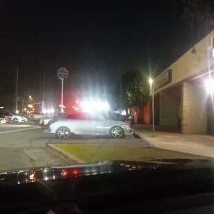 Here's the car that had me going incircles because he parked illegally with no permit at a handicap spot and the security was ok with it