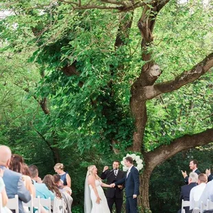 The Lyceum wedding tree is so stately, and the lawn is perfect for seating.