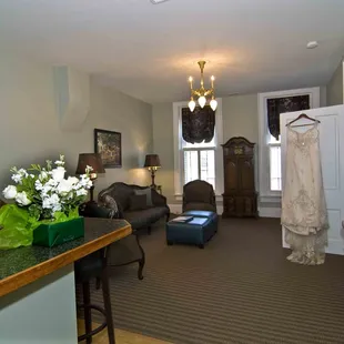 The living room of our Van Cleve Suite