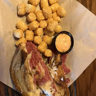 Rueben with tots