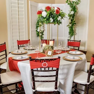 Red Theme table decor