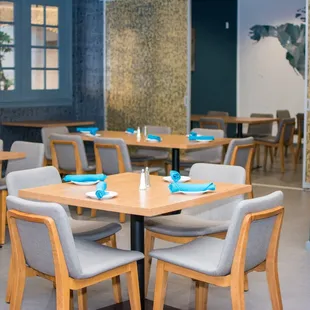 interior, sushi and sashimi
