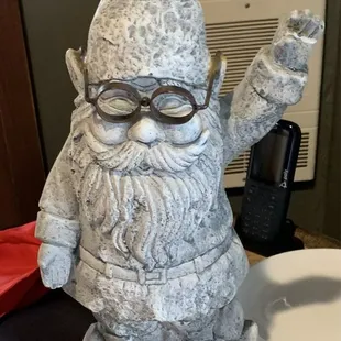 Gnome greeting you at the door