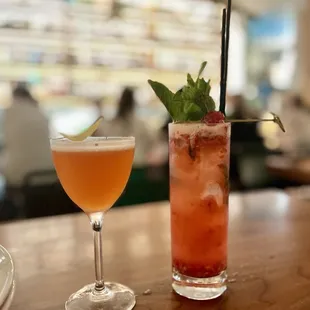 Specialty raspberry mojito &amp; paper airplanes
