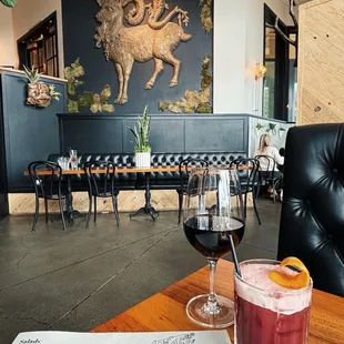 Wine  and mocktail