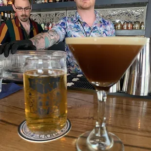 Espresso Martini, Pherm brewing "the Goat"