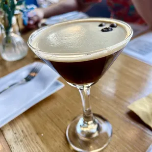 The best espresso martini I have ever had! Had a little spice to it which makes it next level!