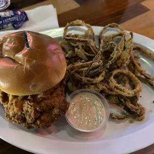Fried chicken sandwich