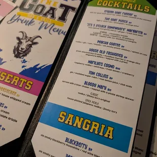 Cocktail Menu