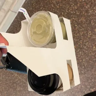 The Greens Harvest smoothie &amp; White Chocolate Latte