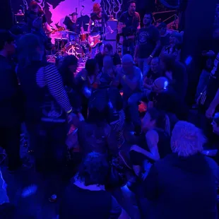 Crowd shots from the back room