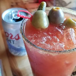 Spicy bloody Mary of course