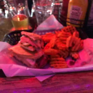 Cubano with Waffle Fries