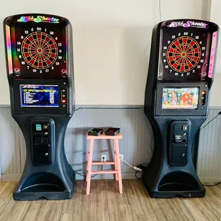 two arcade machines