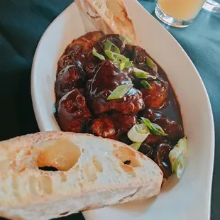 Steak tips and Blue moon