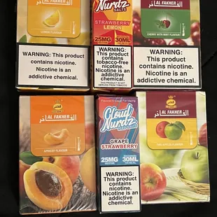 Vape Juice &amp; Hookah tobacco classic combo.