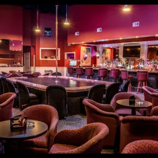 the bar and lounge area