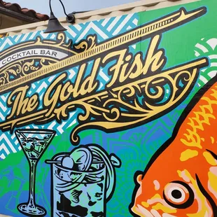 Sign outside of the bar
