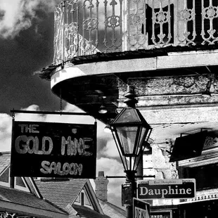 Artist photograph of legendary Gold Mine Saloon, favorite place to party in the French Quarter by New Orleans locals