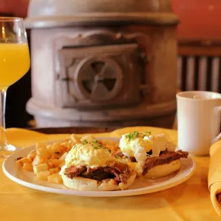 Short Rib Eggs Benedict