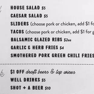 The Gold Pan Saloon Happy Hour Daily 3-7pm