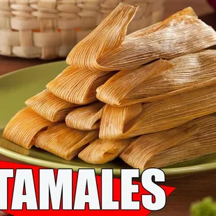 a plate of tamales