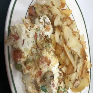 Egg white vegetable omelette