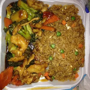 Lunch chicken and broccoli